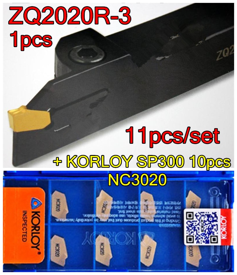 ZQ2020R-3 CNC   1pcs + KORLOY SP300 NC3020 CNC ī̵  10pcs = 11 / NC3020  ö  
